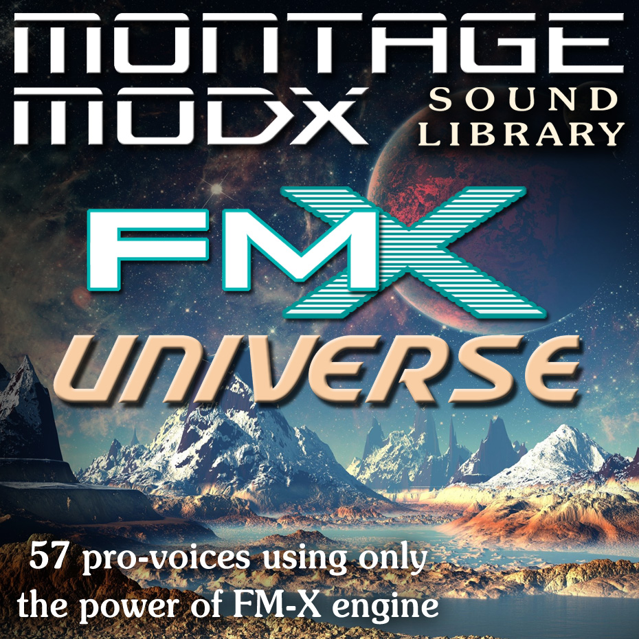 Expansion Sound Library for Yamaha MONTAGE 6/7/8 - MODX 6/7/8 with pro sounds using only the FM-X engine