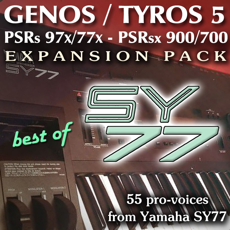 Yamaha Expansion Pack for Genos, Tyros, PSR - samples from Yamaha SY-77